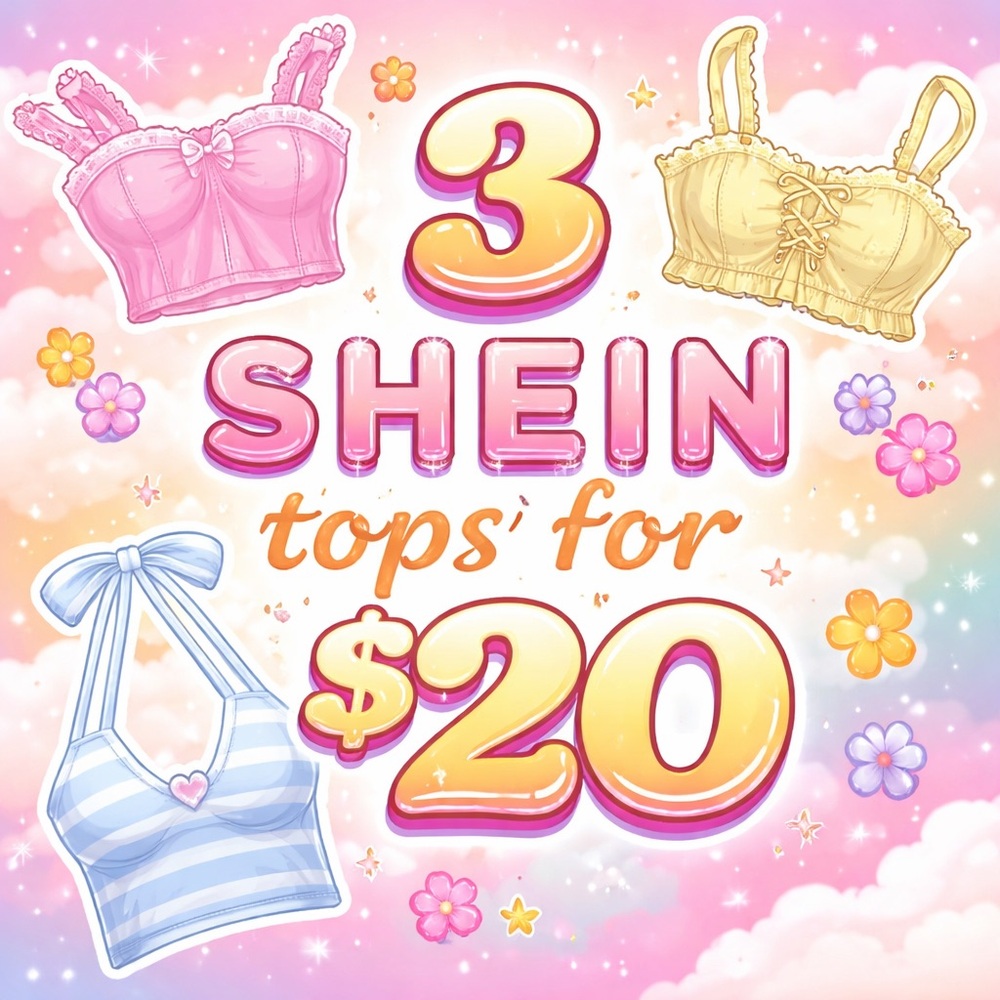 3 SHEIN tops for $20